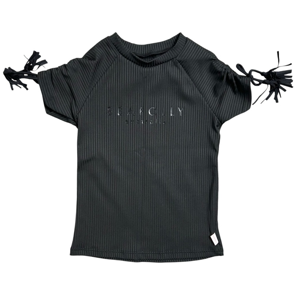 Girls Seafolly Ruched Sleeve Rash Guard